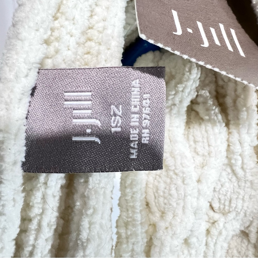 J.jill scarf ivory fluffy knit: :Box 0W3: - Picture 2 of 9